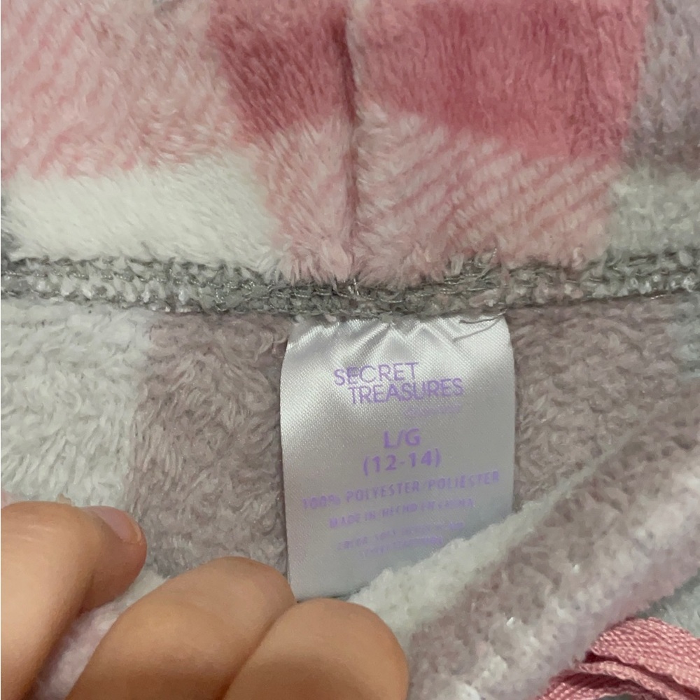 Secret Treasures Gray and Pink Plaid Pajama Bottoms - Picture 3 of 11